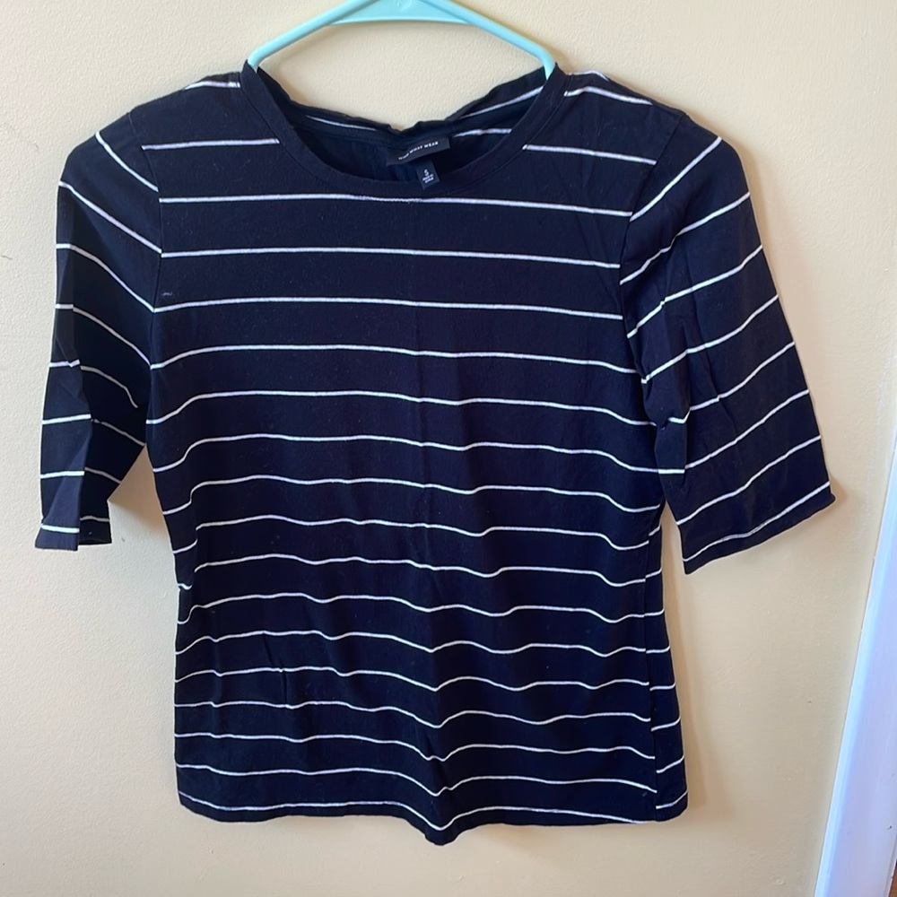 Black and white striped shirt
